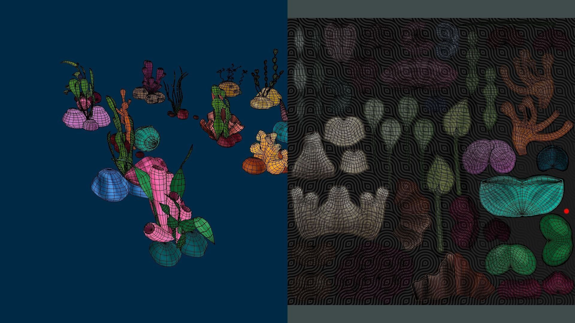 Cartoon Seaweed 4 Low-poly 3D model_22