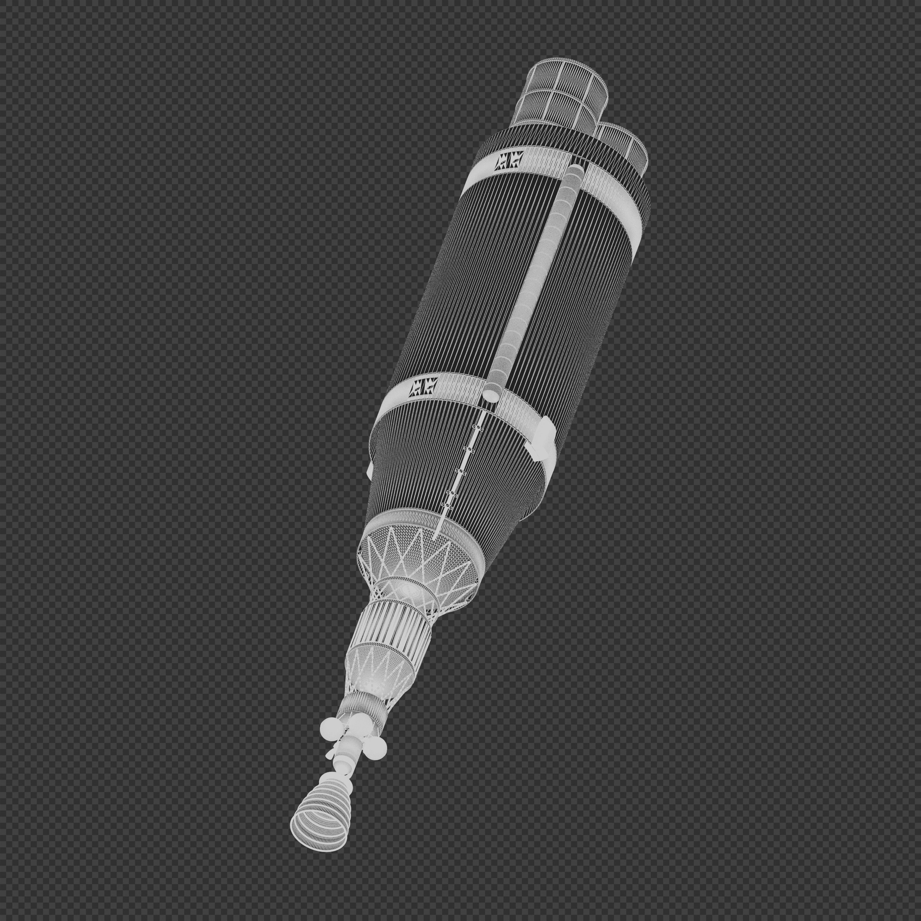 NASA Nuclear Shuttle 3D model_6