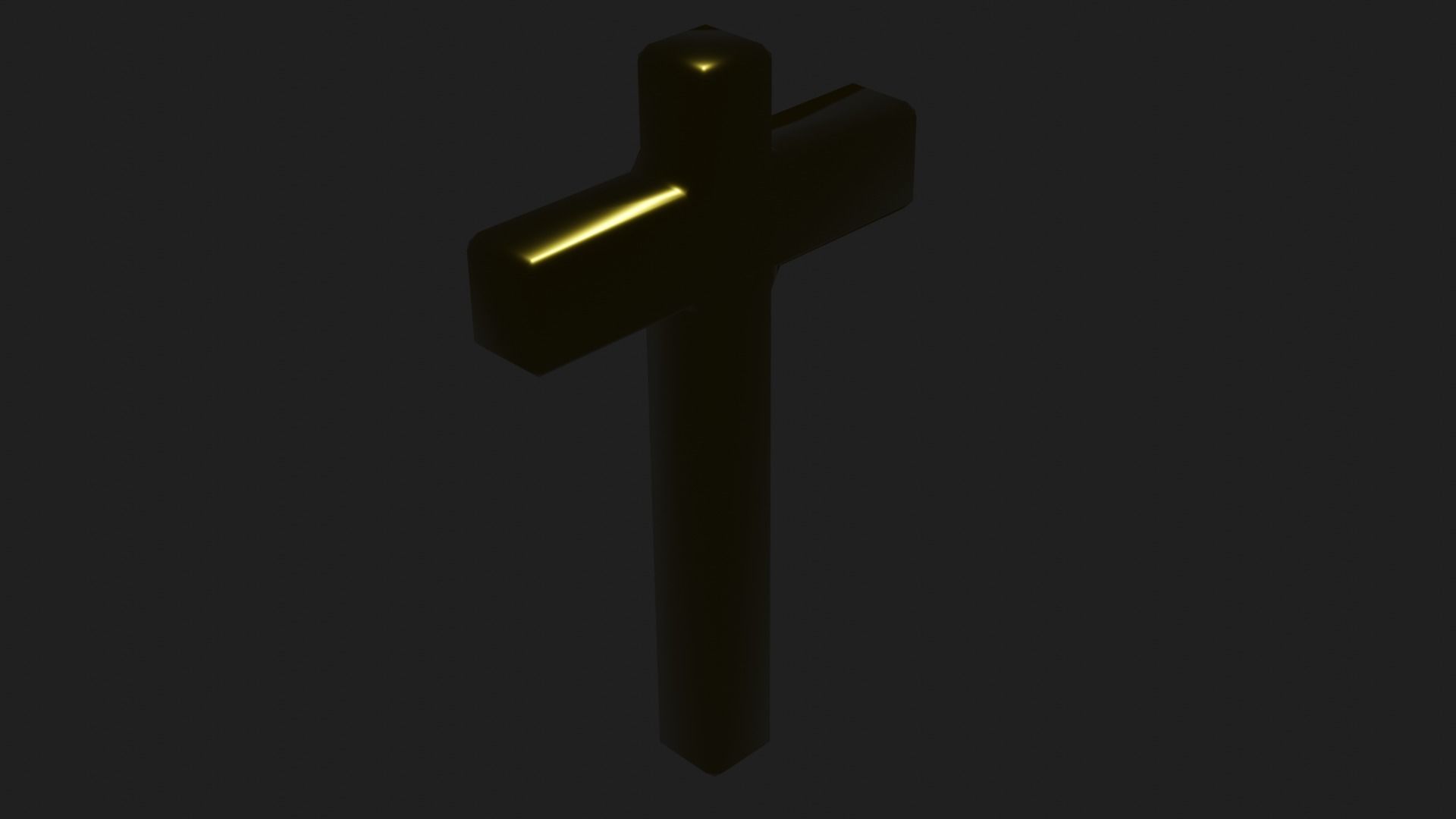 Beautiful Golden Christian Cross 3D model_18