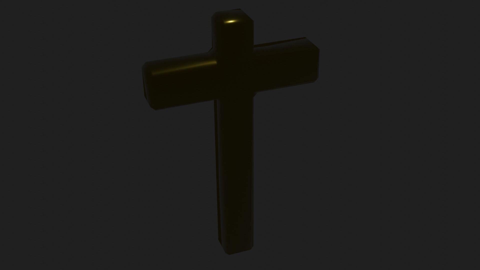 Beautiful Golden Christian Cross 3D model_21