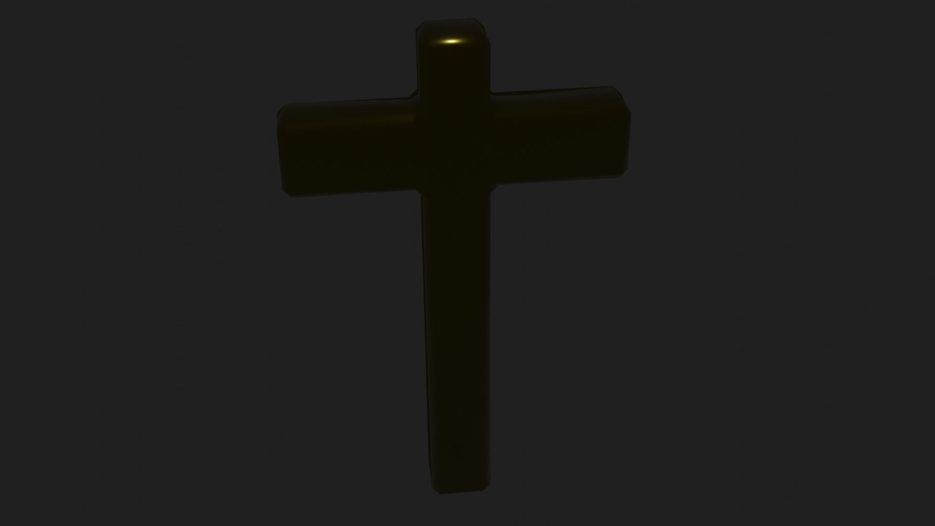 Beautiful Golden Christian Cross 3D model_23