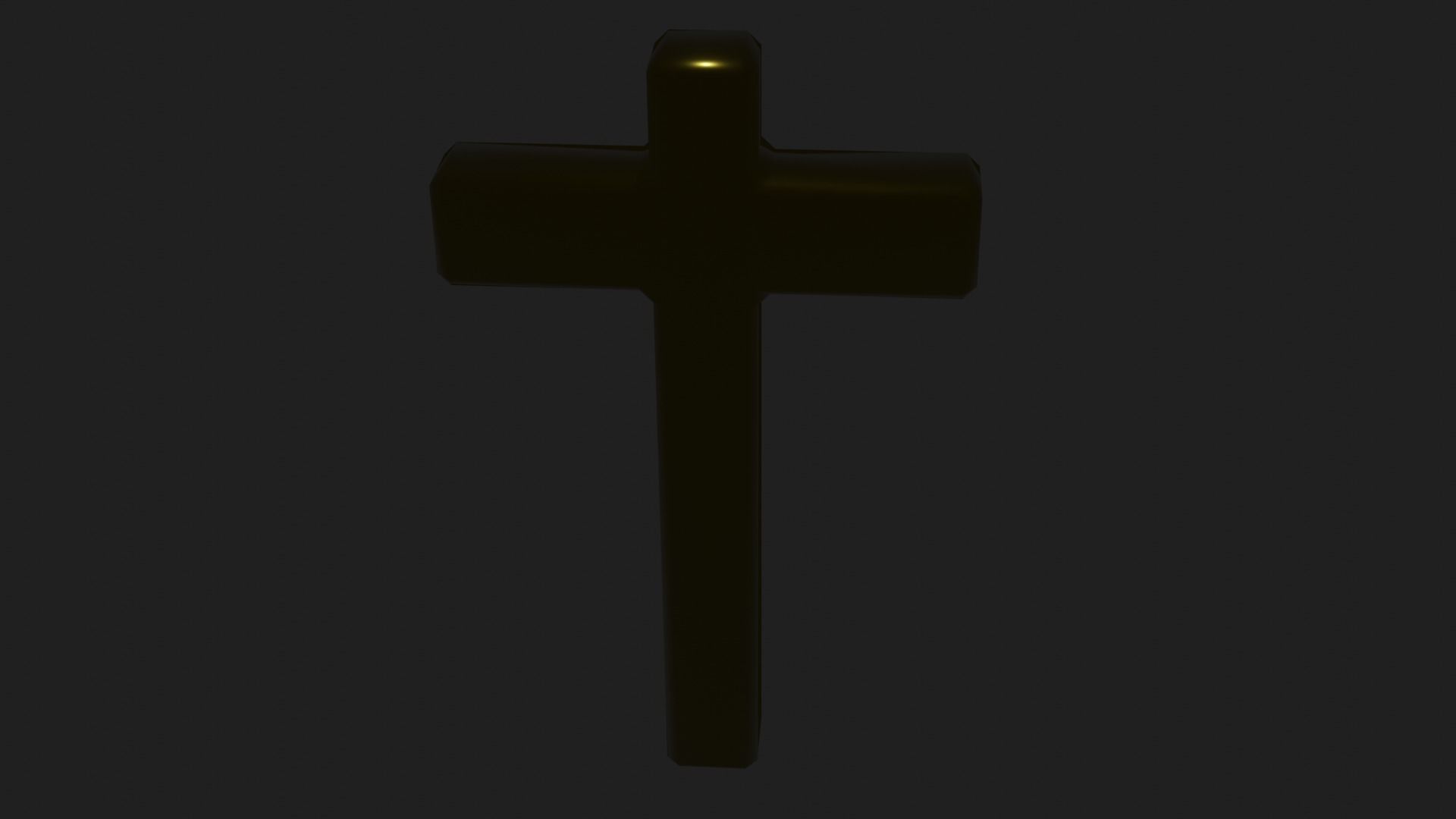 Beautiful Golden Christian Cross 3D model_25