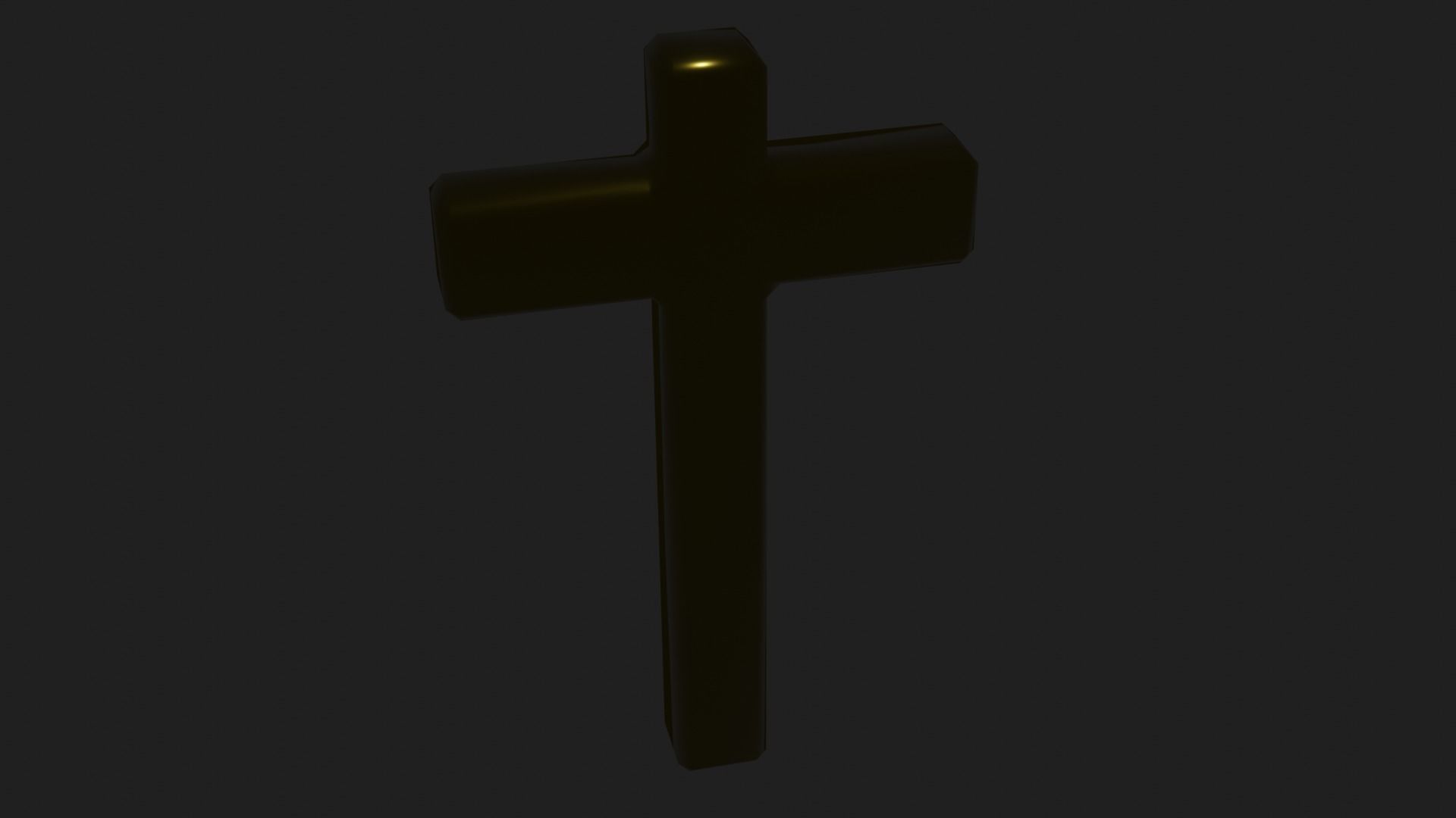 Beautiful Golden Christian Cross 3D model_22