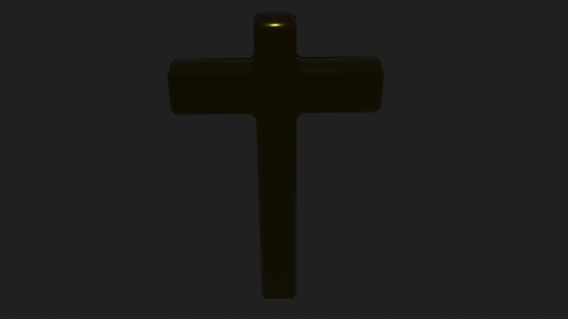 Beautiful Golden Christian Cross 3D model_24