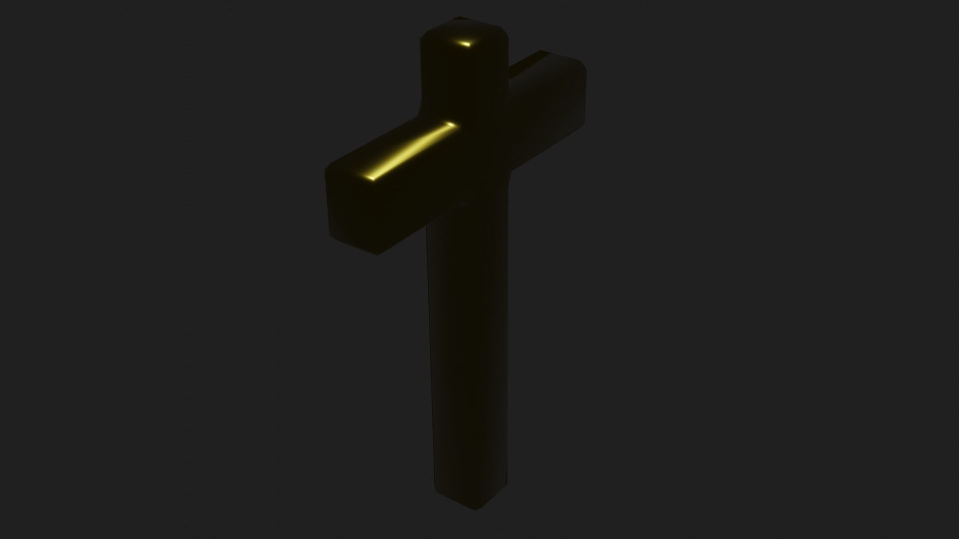 Beautiful Golden Christian Cross 3D model_17