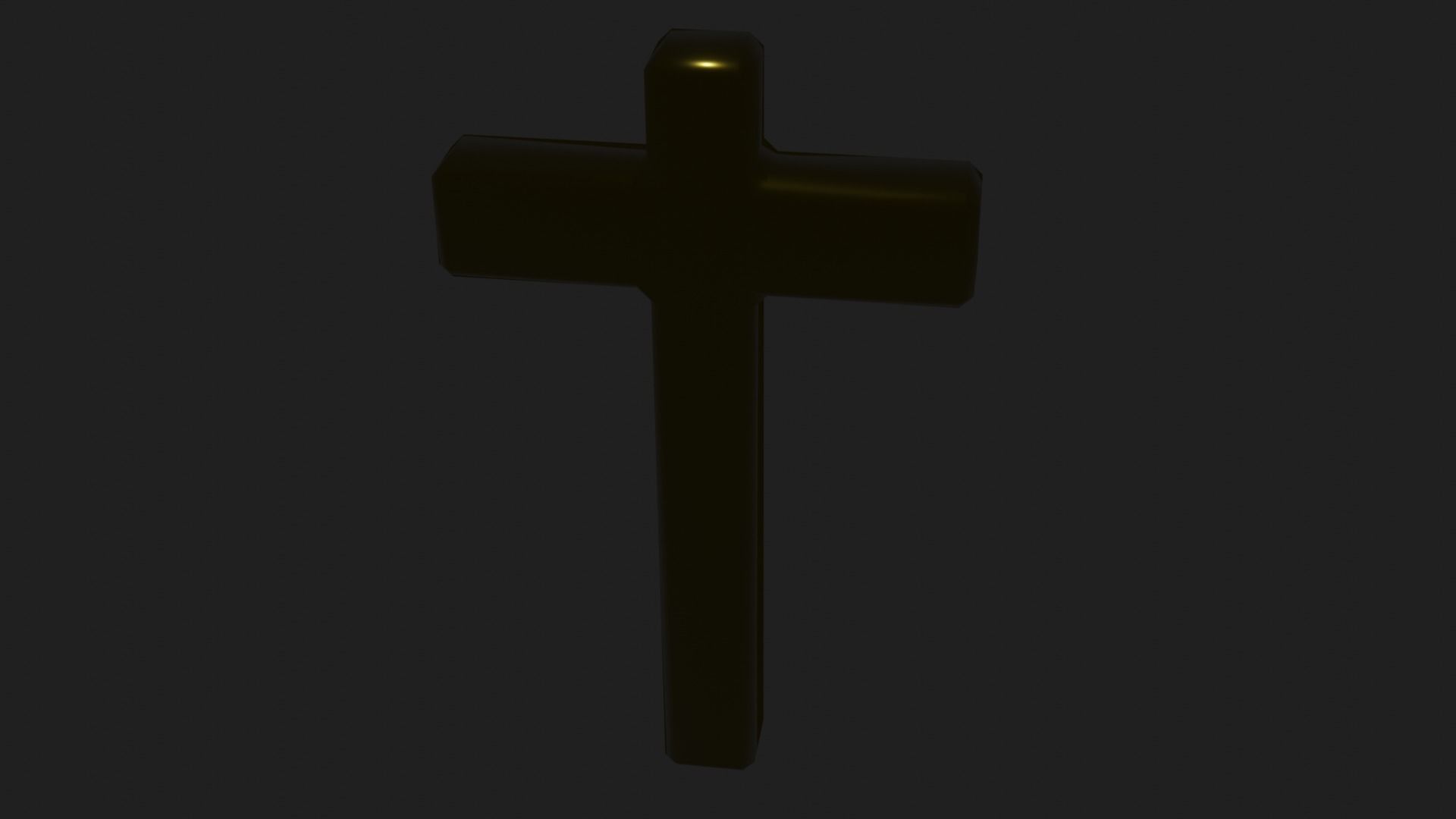 Beautiful Golden Christian Cross 3D model_26