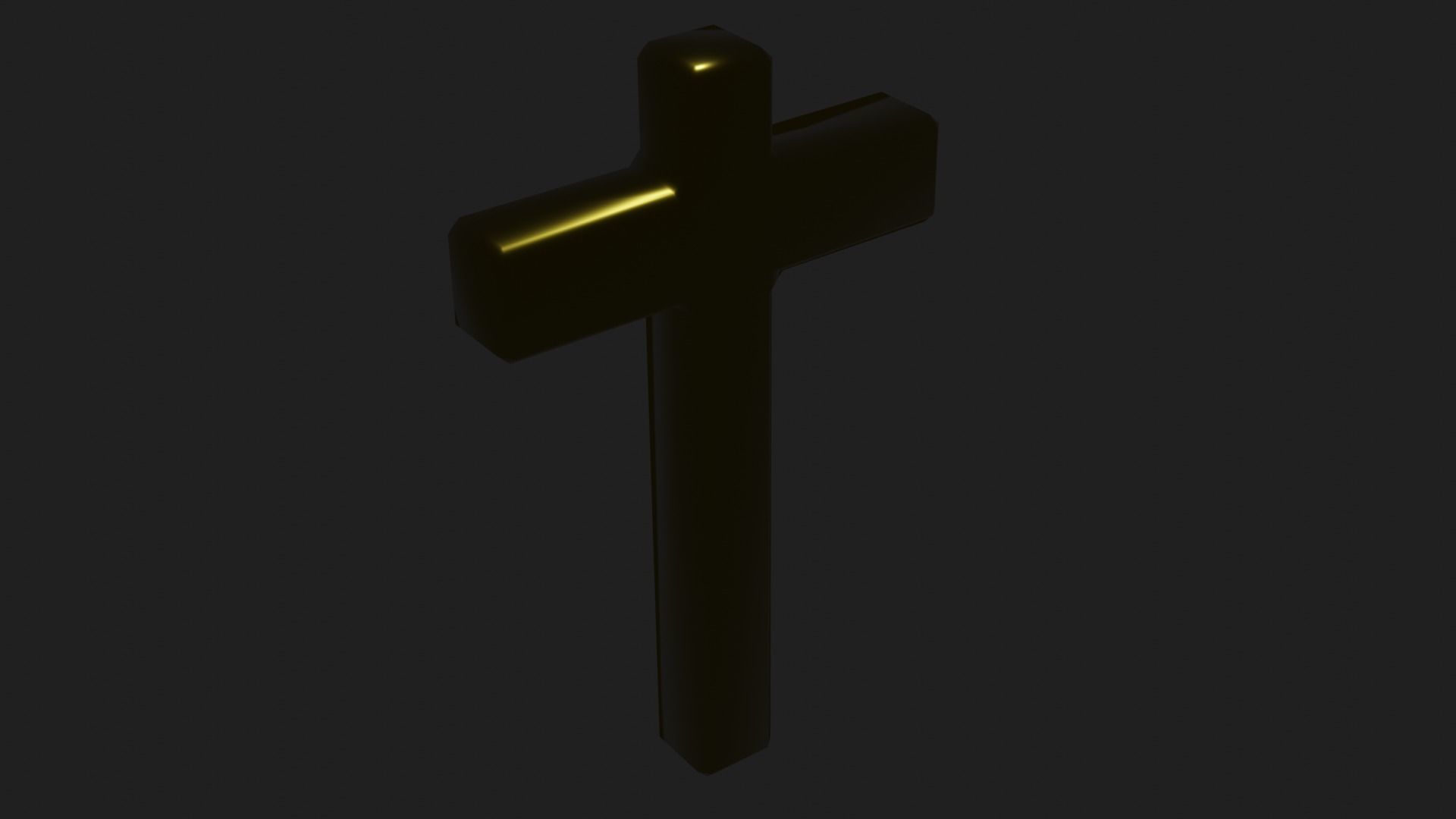 Beautiful Golden Christian Cross 3D model_19