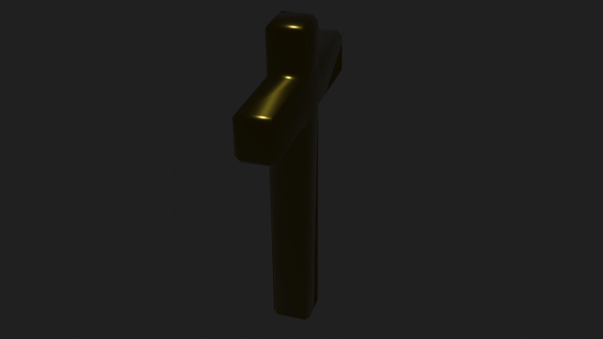 Beautiful Golden Christian Cross 3D model_15
