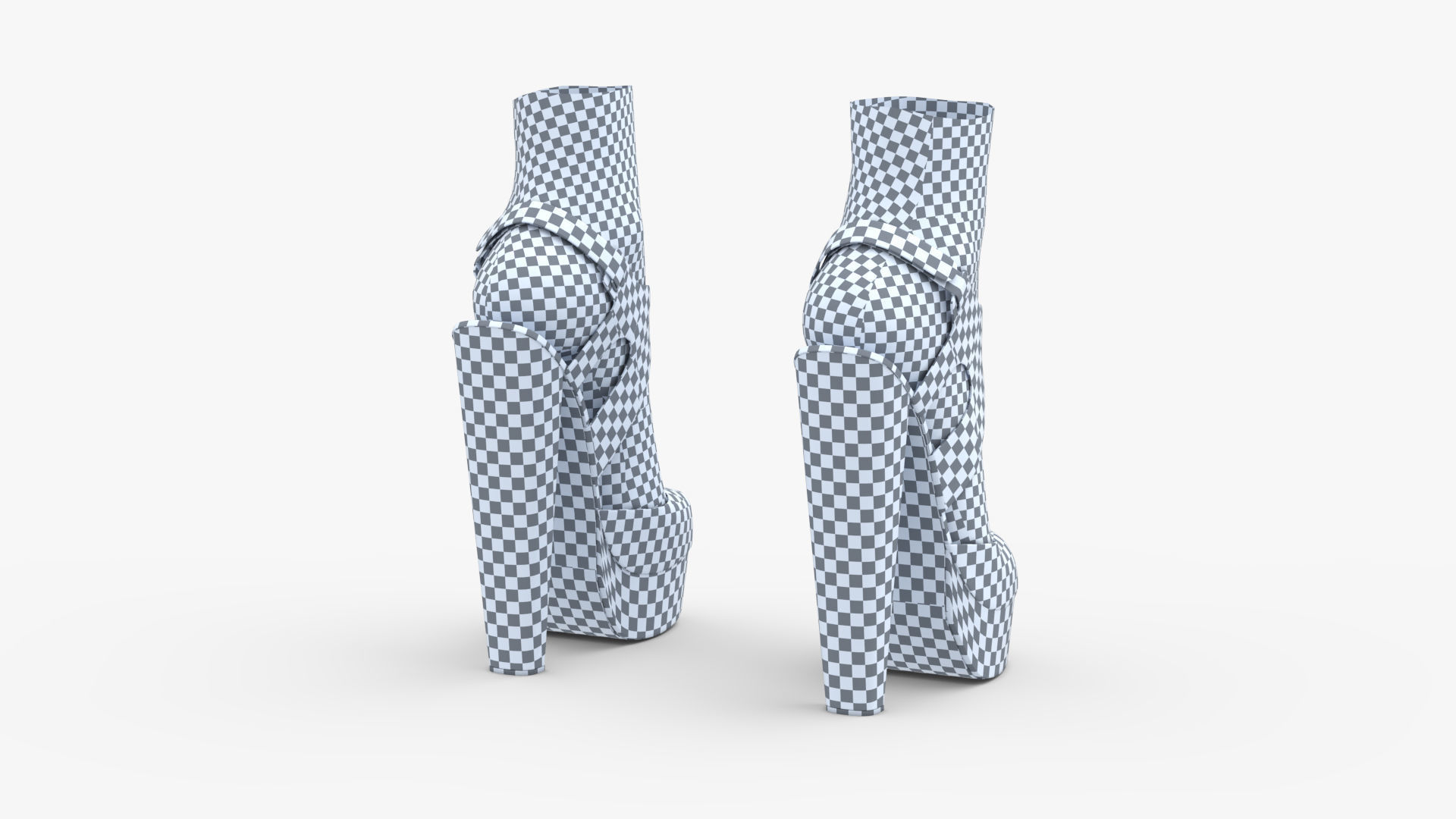 Women  Shoe Sandal Wembley Peep Toe 3D model_9