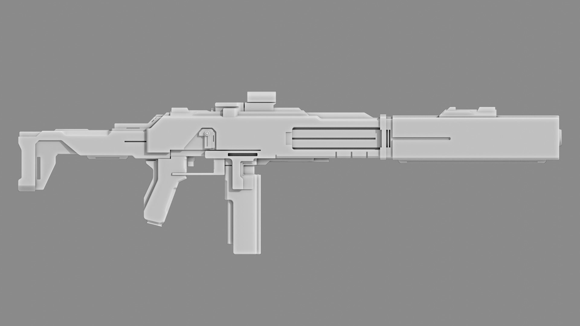 Assault Rifle Concept 2204 Free low-poly 3D model_14