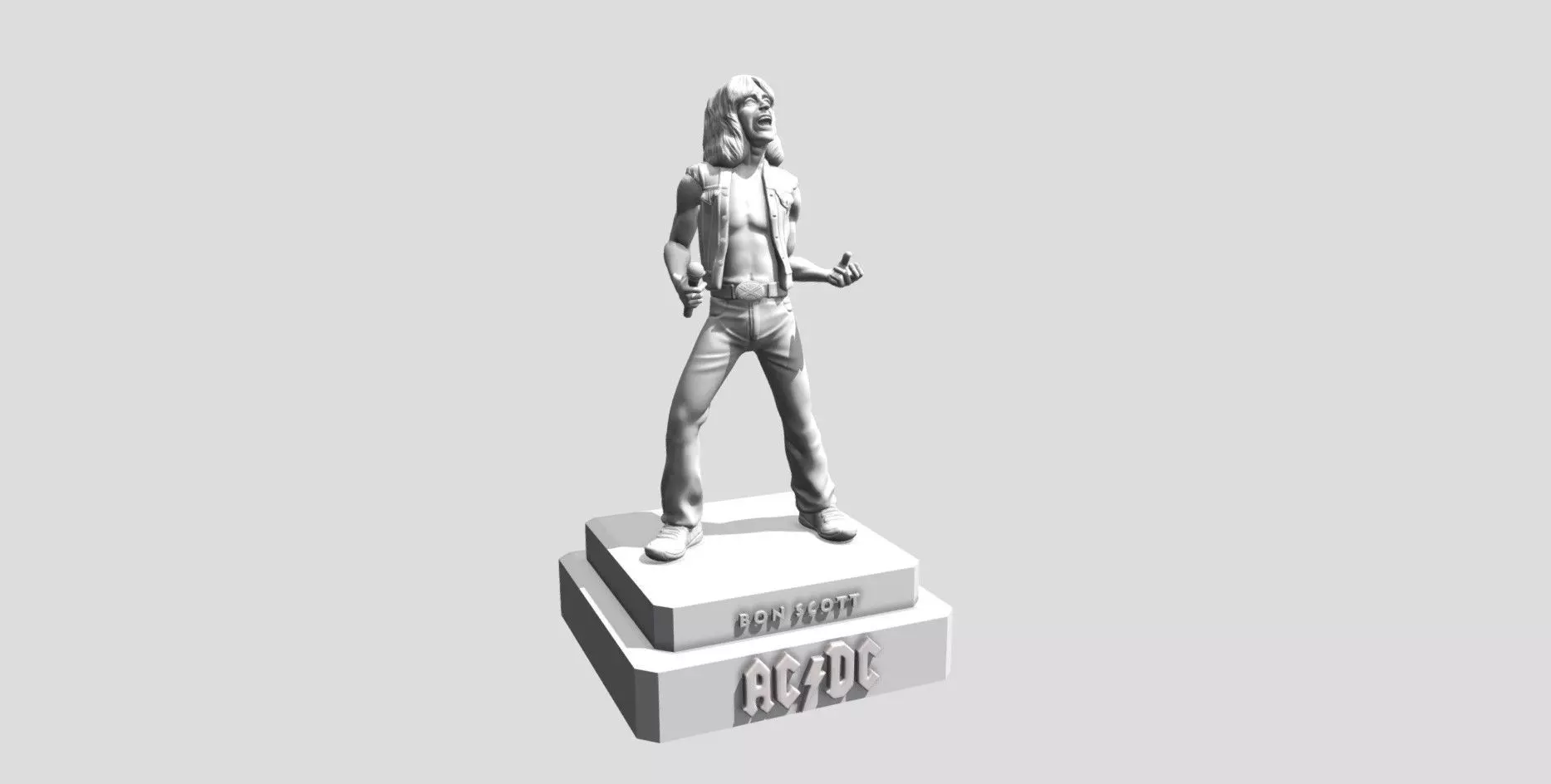 Bon Scott ACDC - 3d printing 3D print model_0