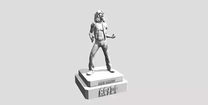 Bon Scott ACDC - 3d printing 3D print model