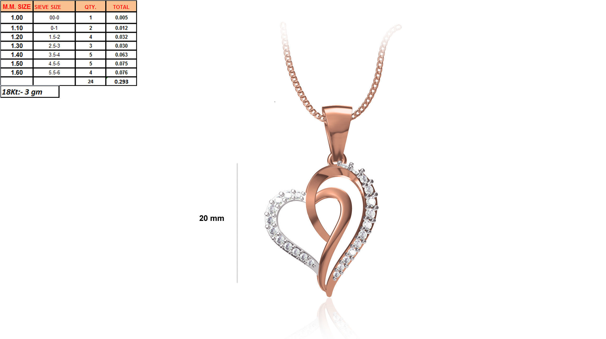 Women Unique Heart Pendant STL OBJ FBX JCD Details 3D print model_1