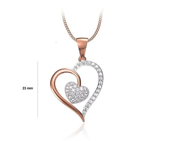 Women Unique Heart Pendant STL OBJ FBX JCD Details 3D print model