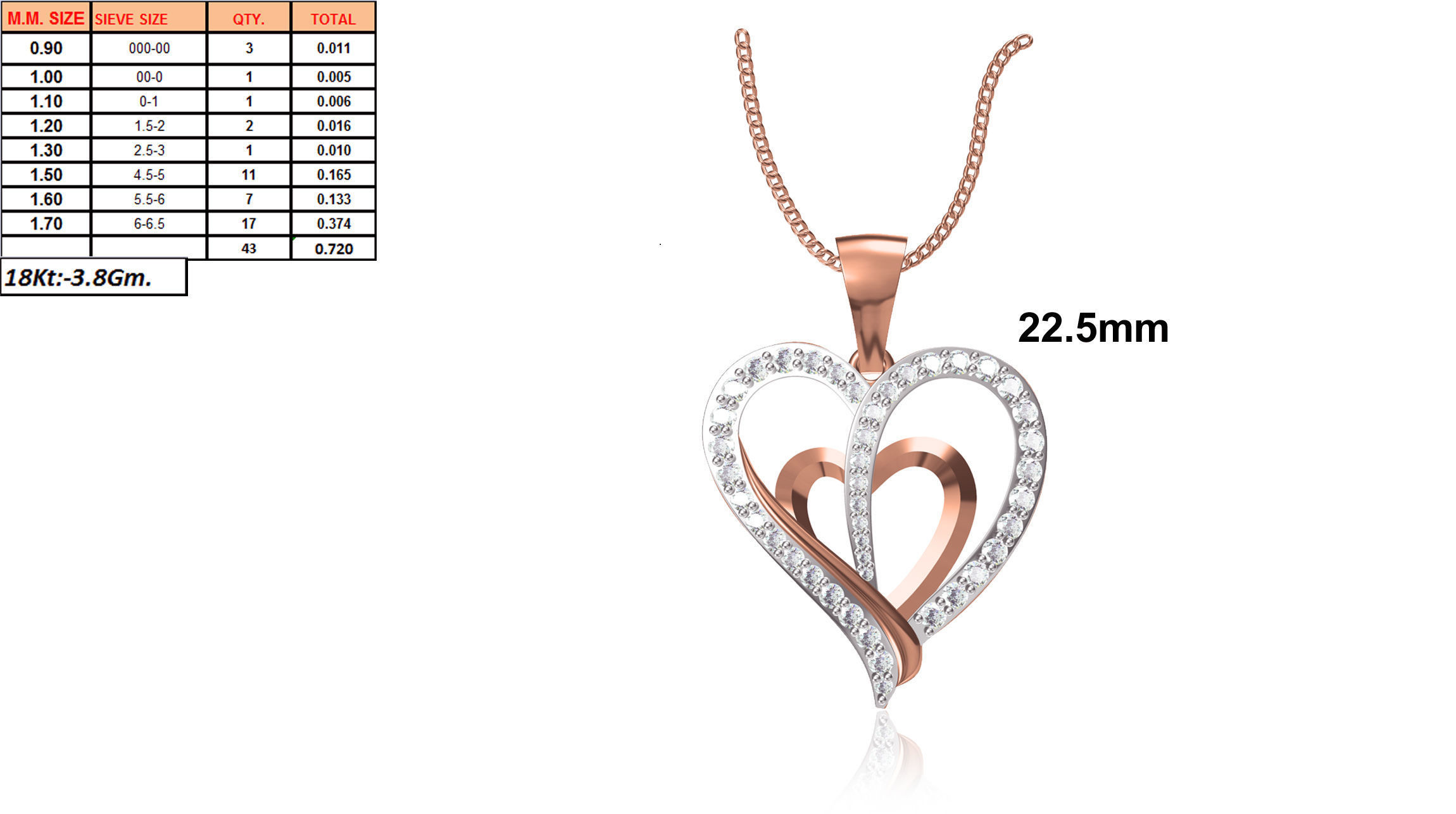 Women Unique Heart Pendant STL OBJ FBX JCD Details 3D print model_1