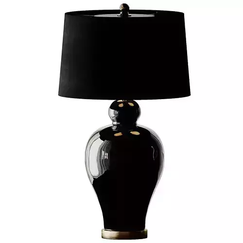 Kalvin Black Table Lamp from Hills Interiors