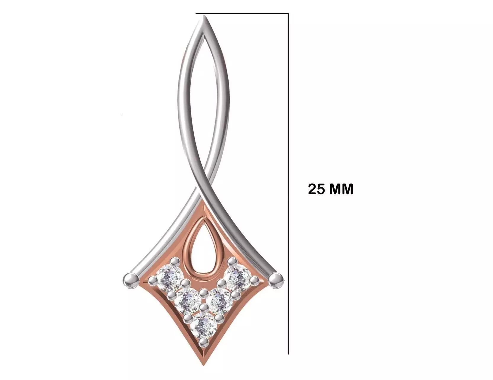 Women Unique Pendant STL OBJ FBX JCD Details 3D print model_0