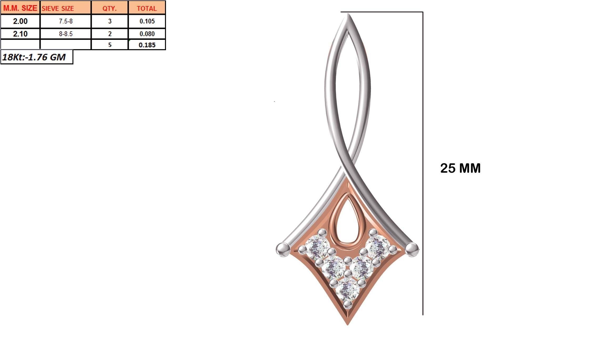 Women Unique Pendant STL OBJ FBX JCD Details 3D print model_1