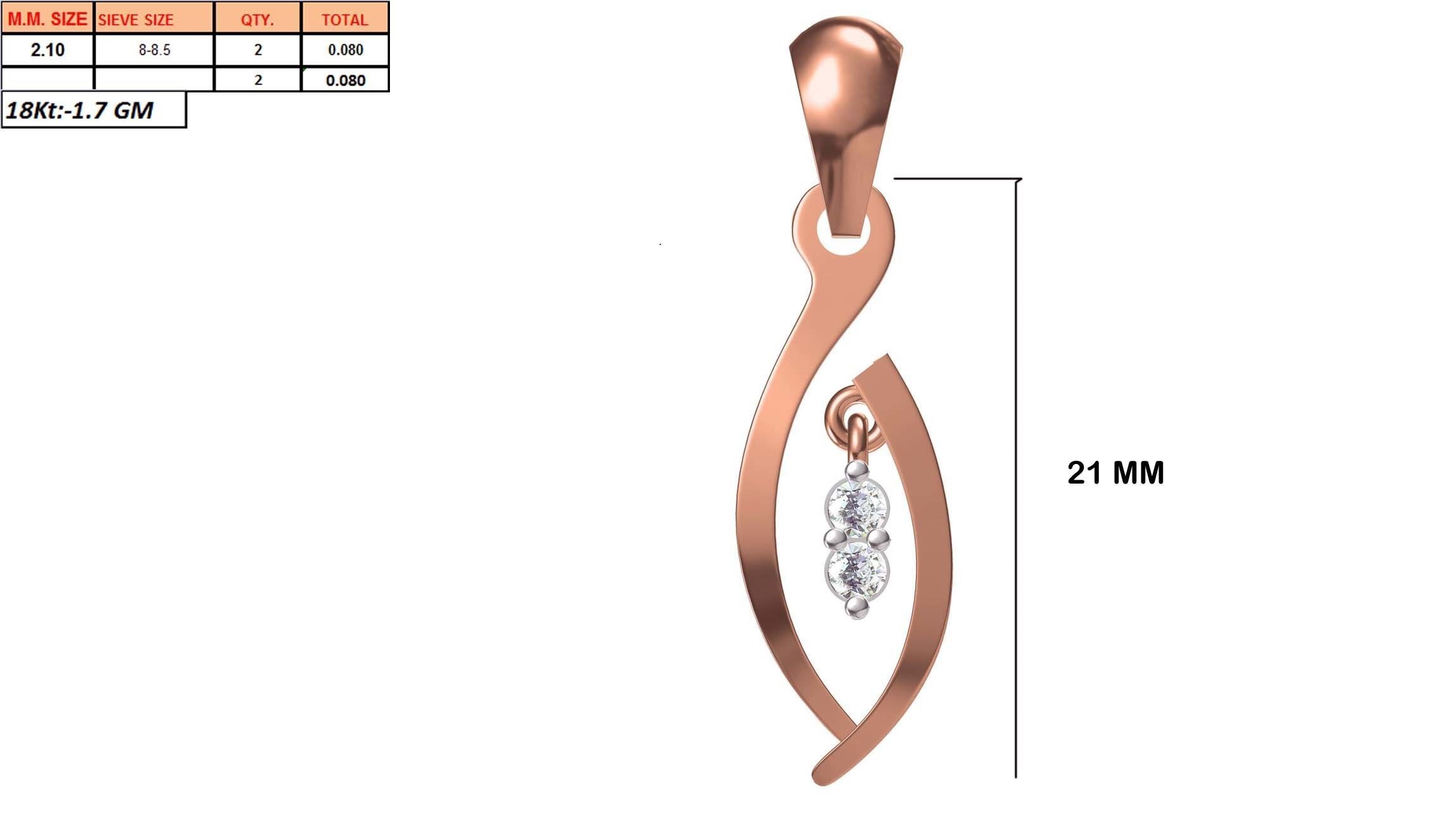 Women Unique Pendant STL OBJ FBX JCD Details 3D print model_1