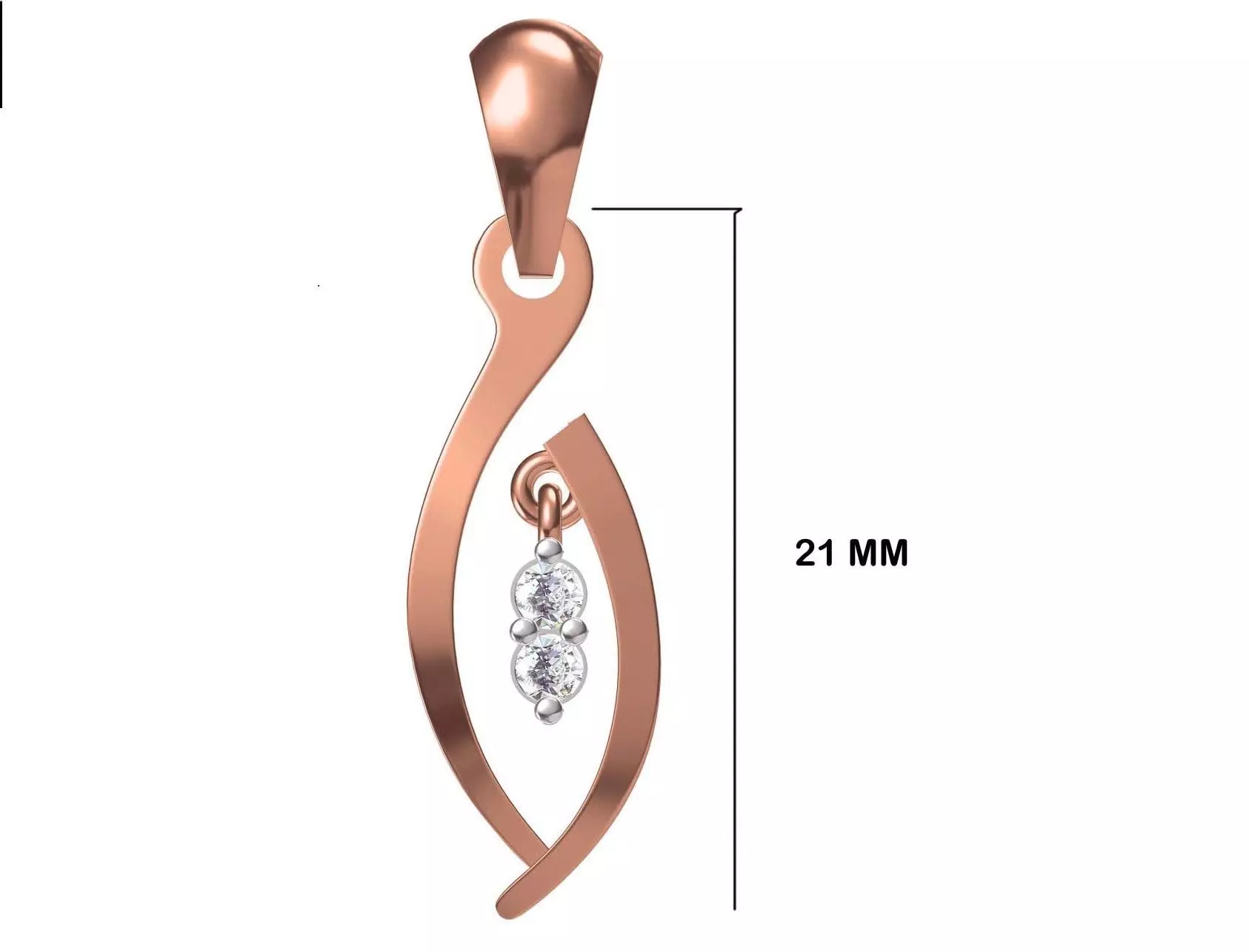 Women Unique Pendant STL OBJ FBX JCD Details 3D print model_0