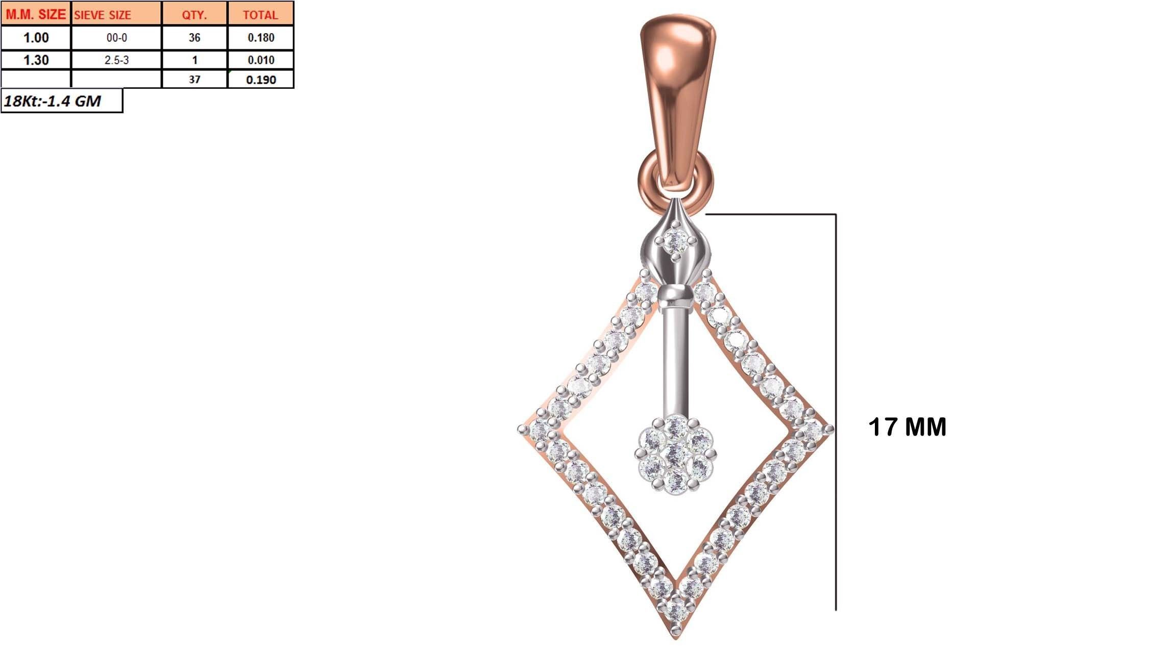 Women Unique Pendant STL OBJ FBX JCD Details 3D print model_1