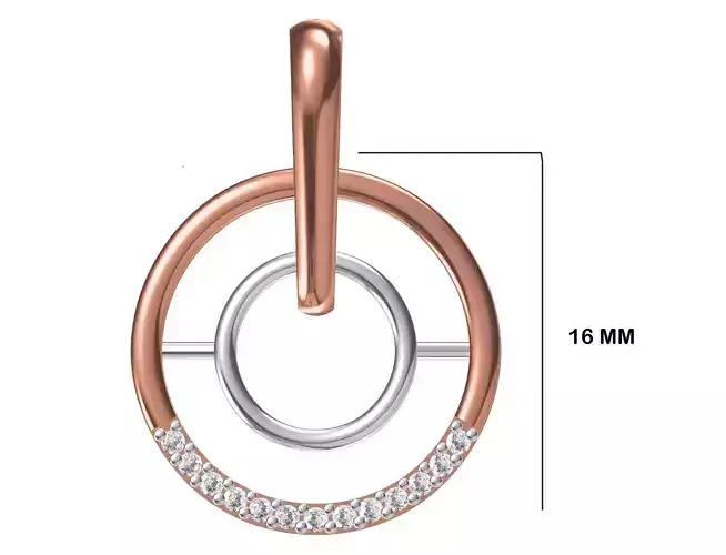 Women Unique Pendant STL OBJ FBX JCD Details