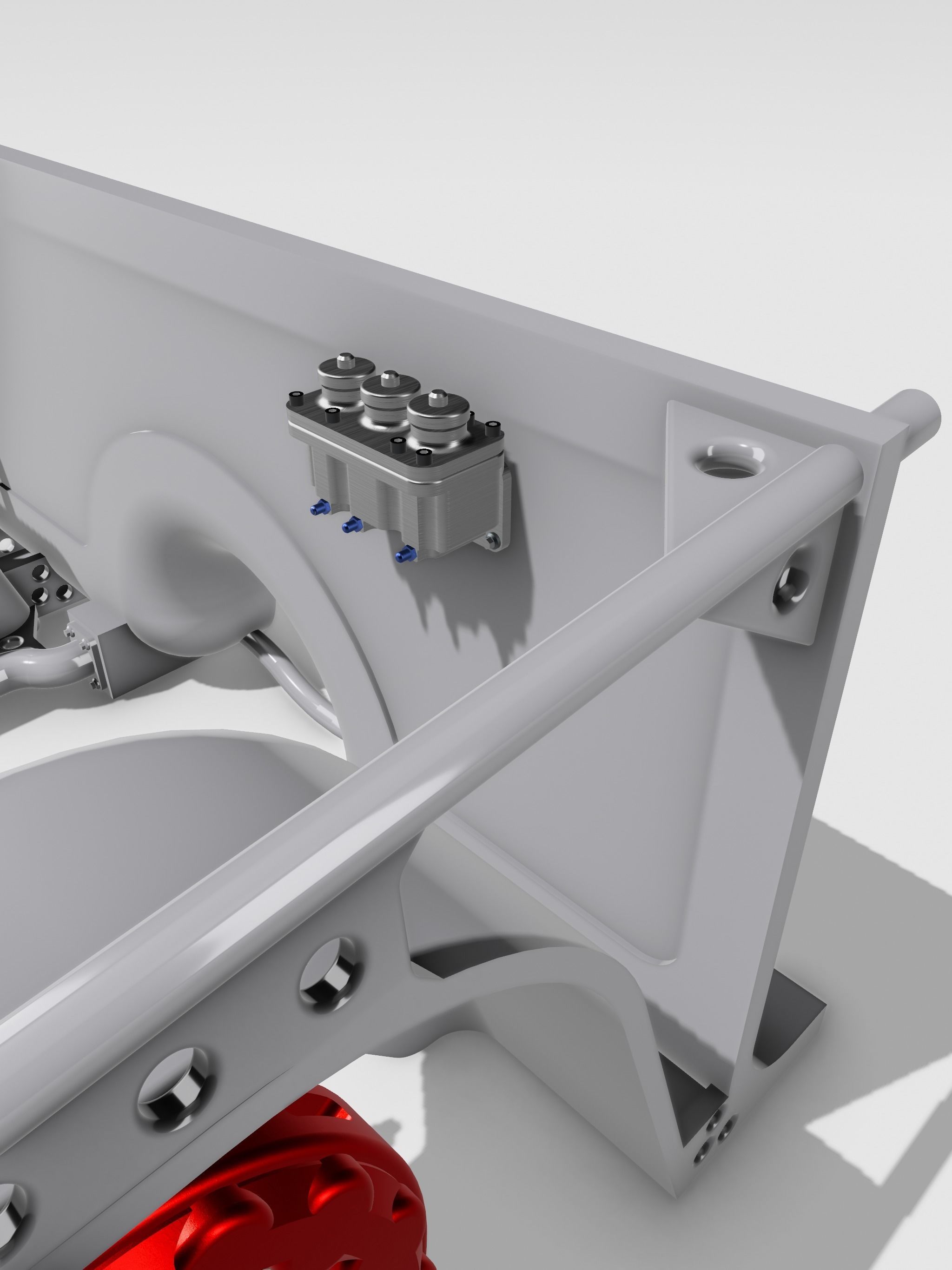 Pro Touring Racing Front Clip w Pushrod Suspension n brakes 3D print model_10