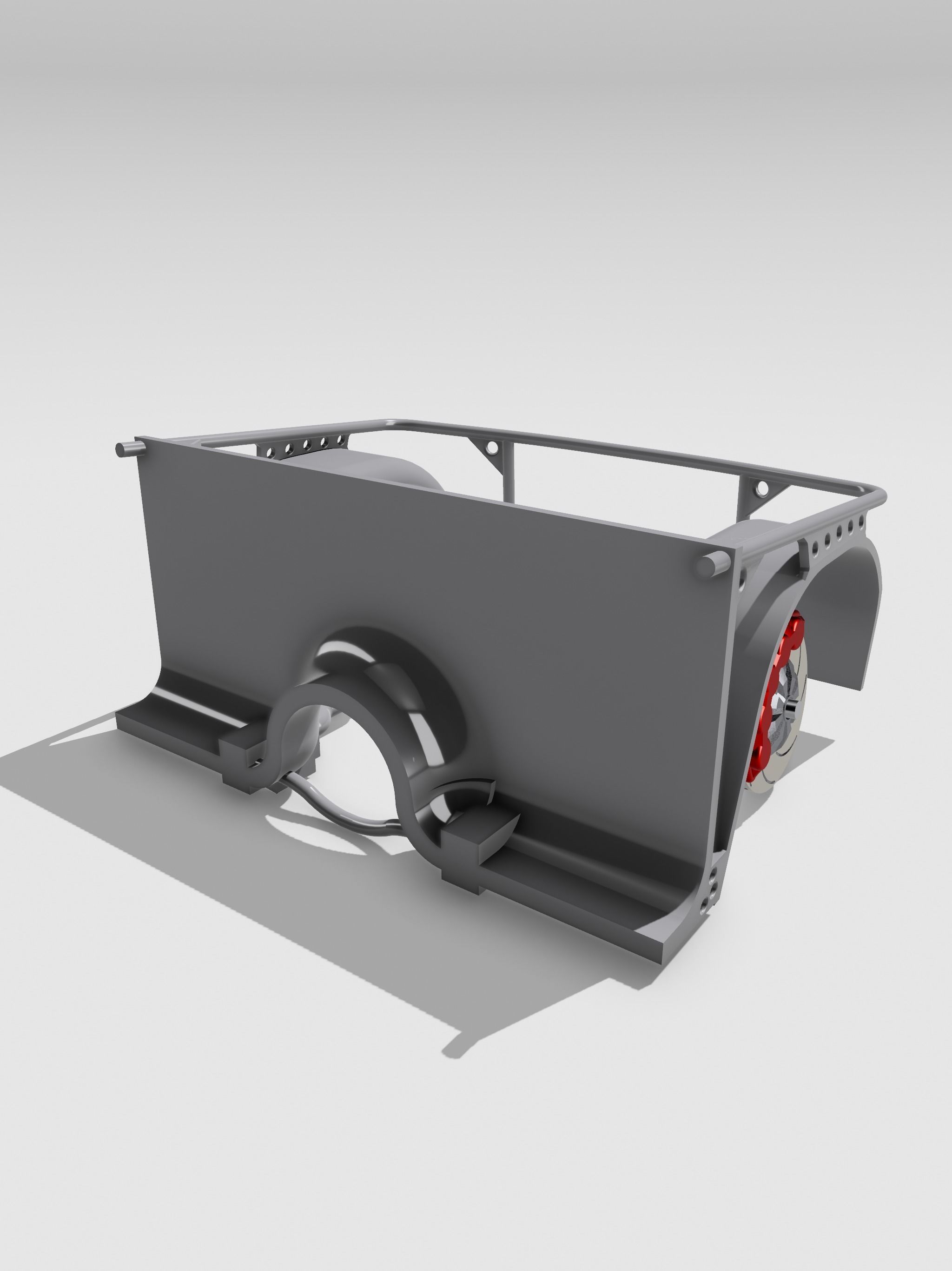 Pro Touring Racing Front Clip w Pushrod Suspension n brakes 3D print model_4