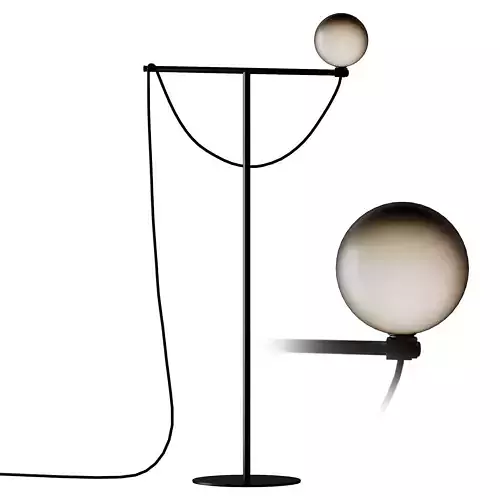Handvark Globe Floor Lamp Black