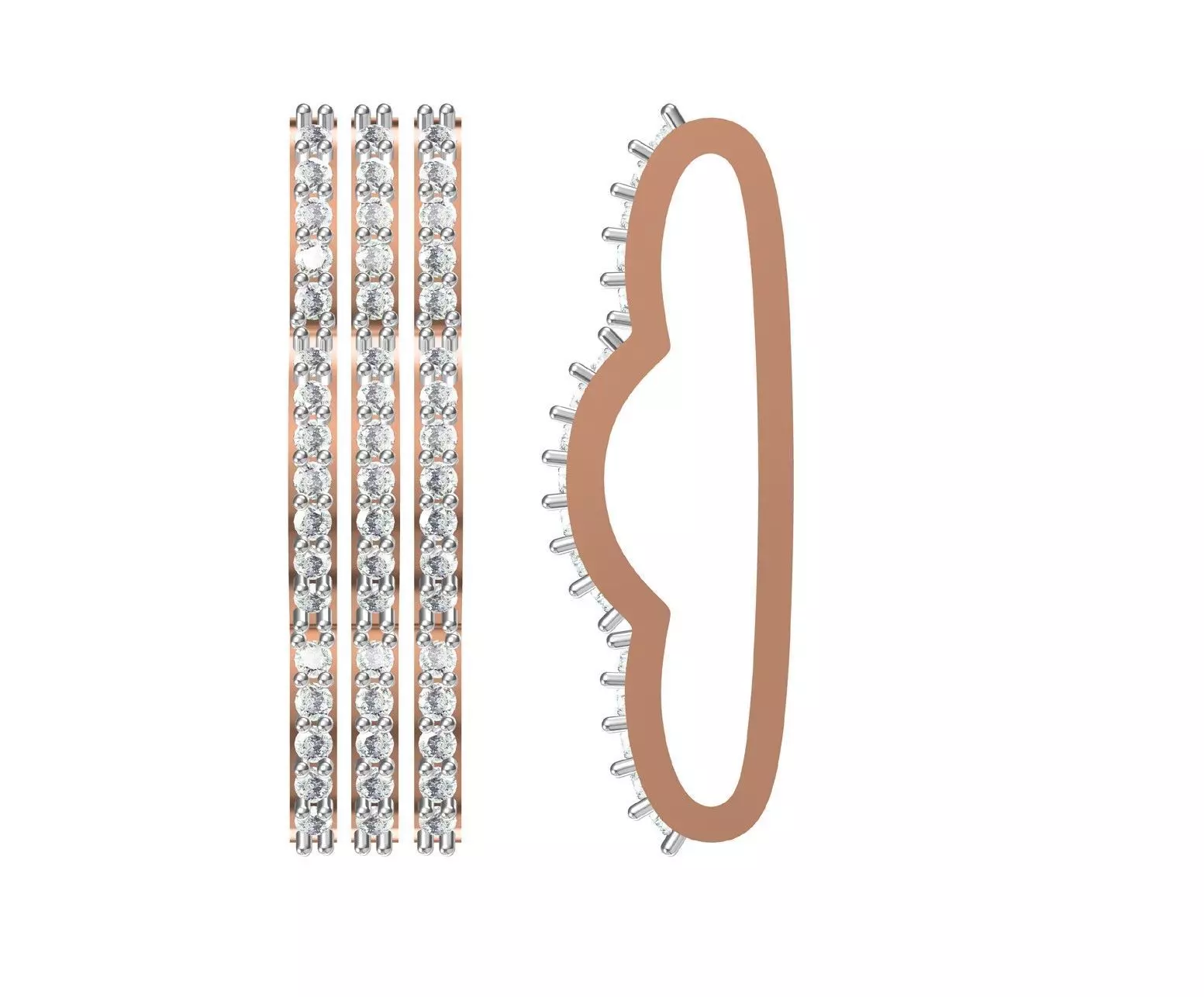 Women Unique Pendant STL OBJ FBX JCD Details 3D print model_0