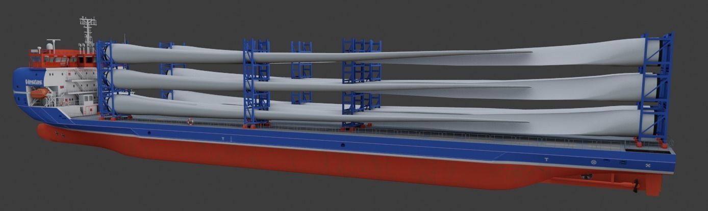  Heavy Load Carrier Ship 3D model Low-poly 3D model_1