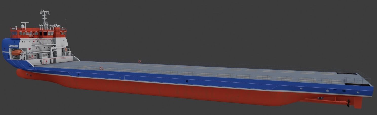  Heavy Load Carrier Ship 3D model Low-poly 3D model_7