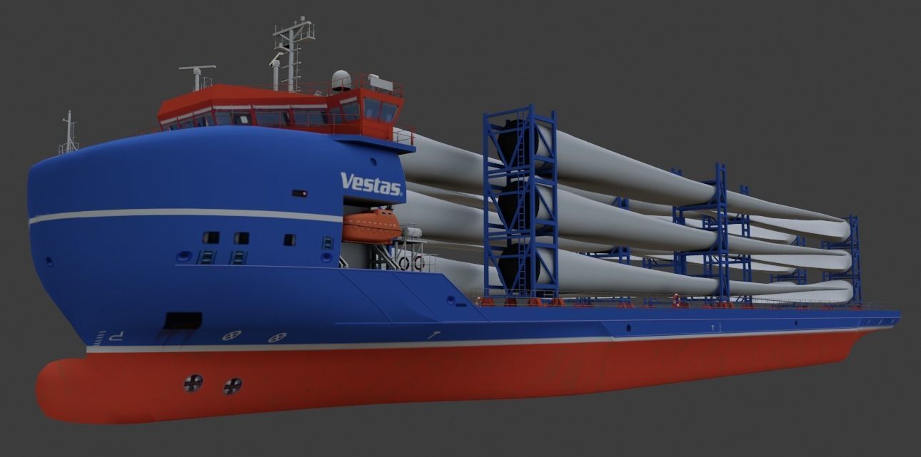  Heavy Load Carrier Ship 3D model Low-poly 3D model_6