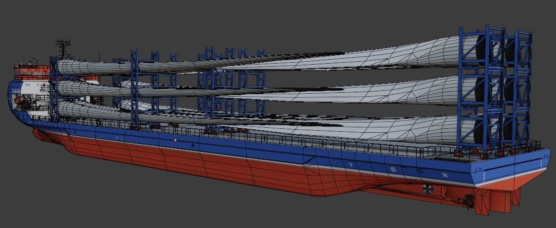  Heavy Load Carrier Ship 3D model Low-poly 3D model_12