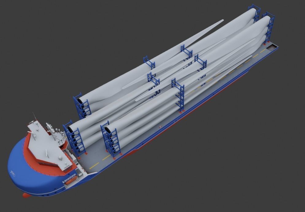  Heavy Load Carrier Ship 3D model Low-poly 3D model_2