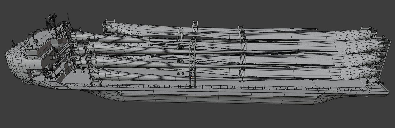  Heavy Load Carrier Ship 3D model Low-poly 3D model_13