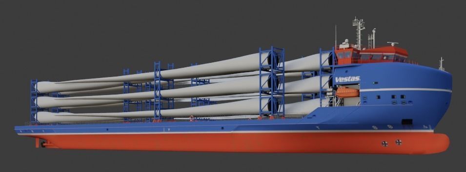  Heavy Load Carrier Ship 3D model Low-poly 3D model_3