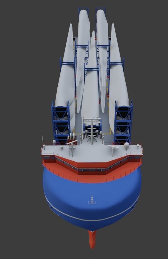  Heavy Load Carrier Ship 3D model Low-poly 3D model_10