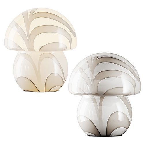 Alice Glass Table Lamp 3D model CGTrader