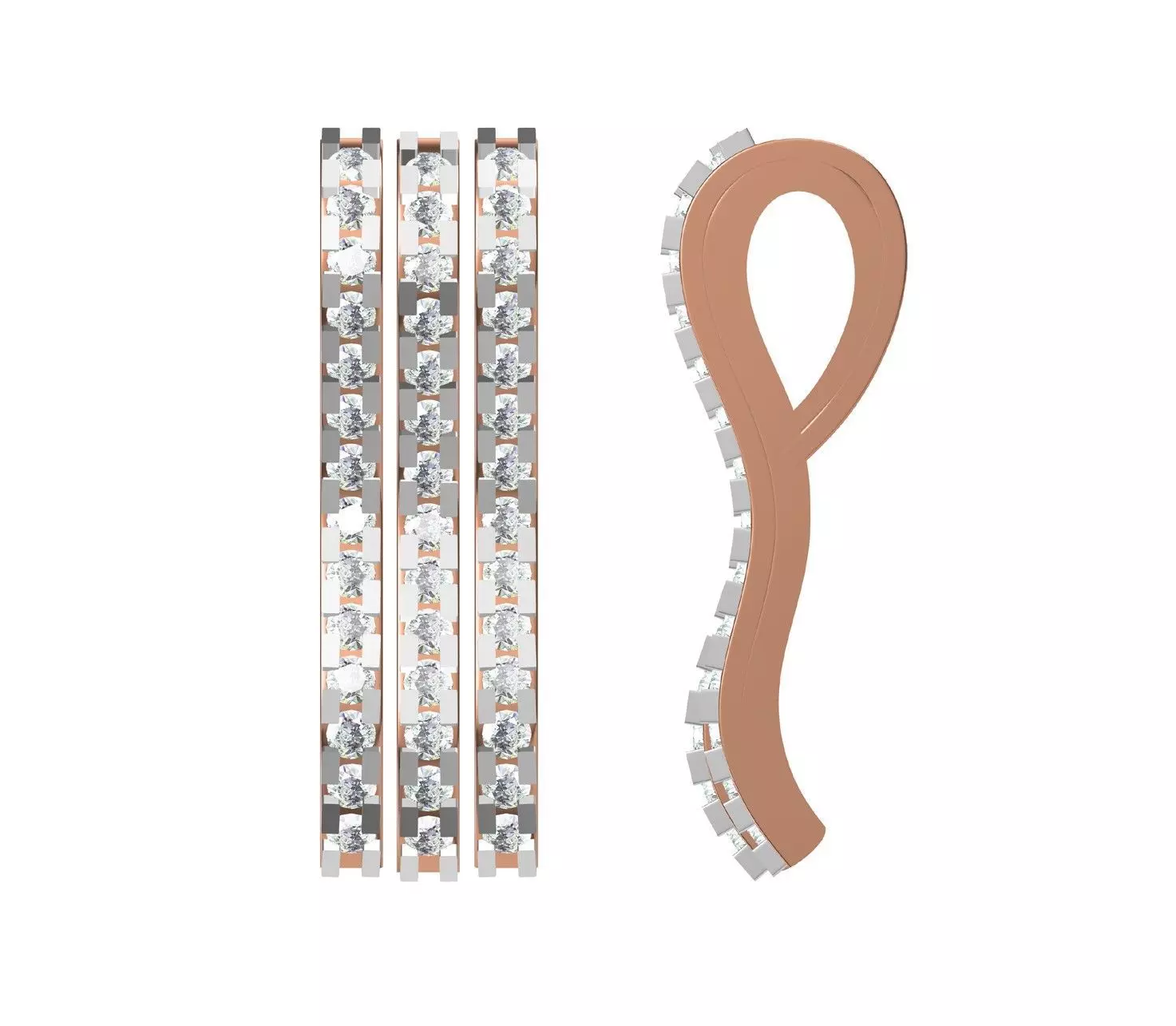 Women Unique Pendant STL OBJ FBX JCD Details 3D print model_0