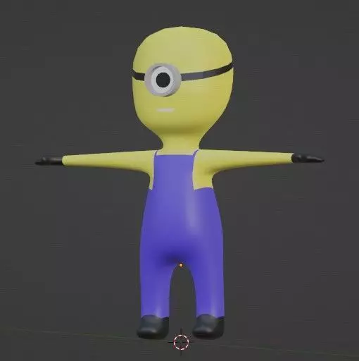 Minion Lowpoly Free low-poly 3D model_0