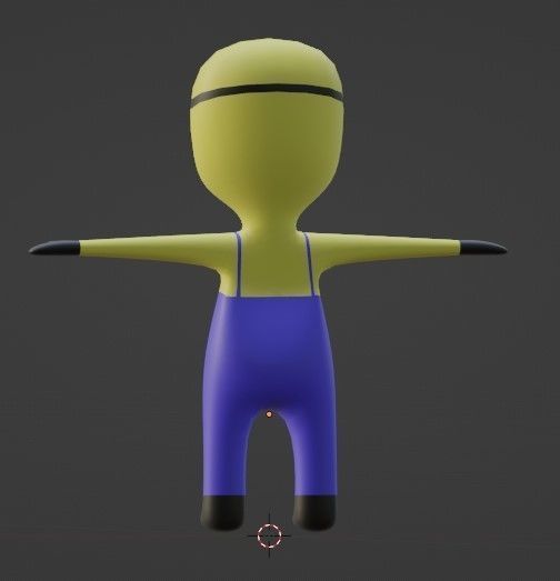 Minion Lowpoly Free low-poly 3D model_1