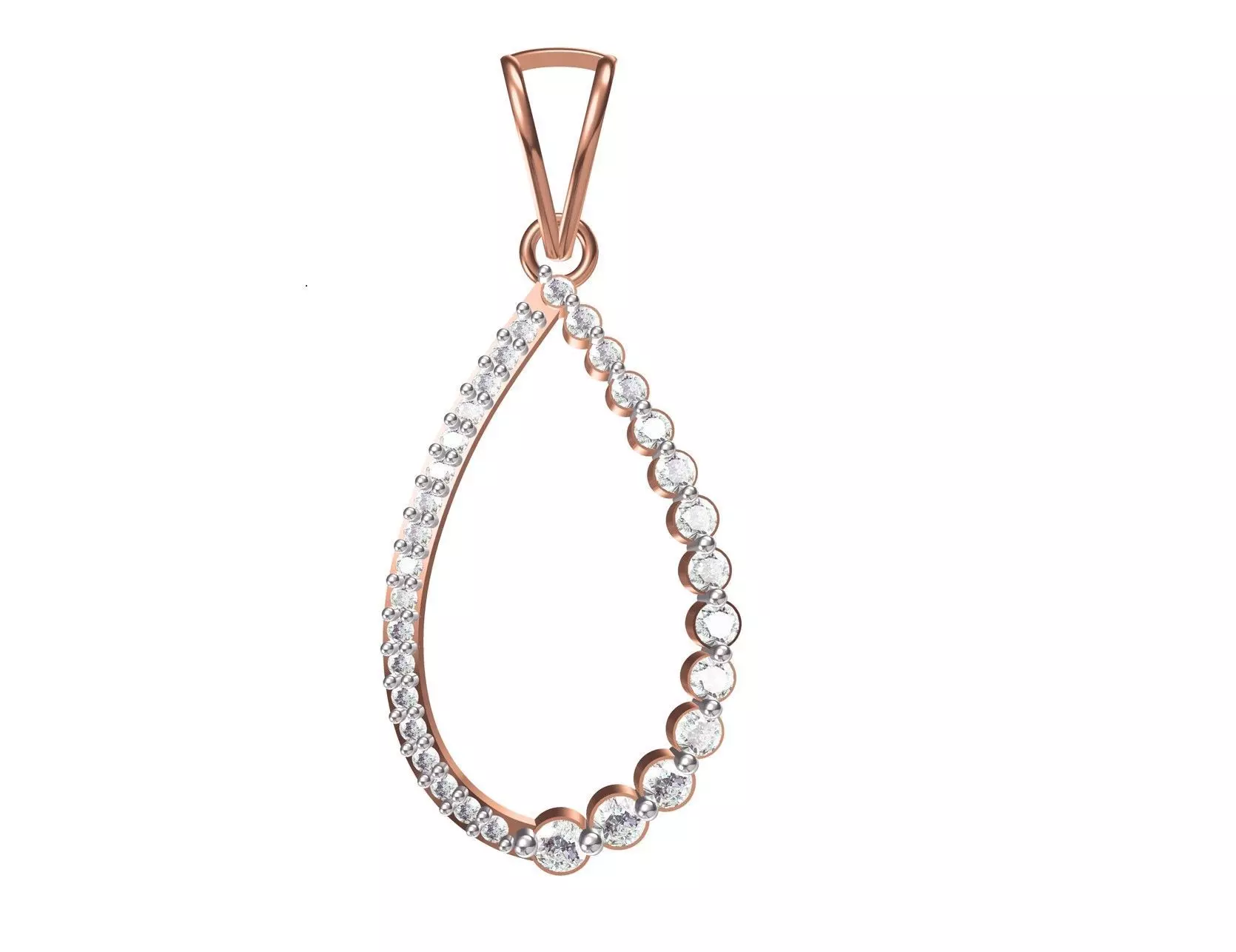 Women Unique Pendant STL OBJ FBX JCD Details 3D print model_0