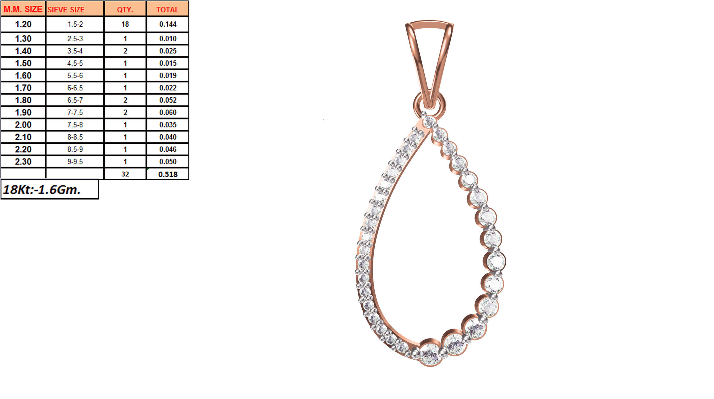 Women Unique Pendant STL OBJ FBX JCD Details 3D print model_1