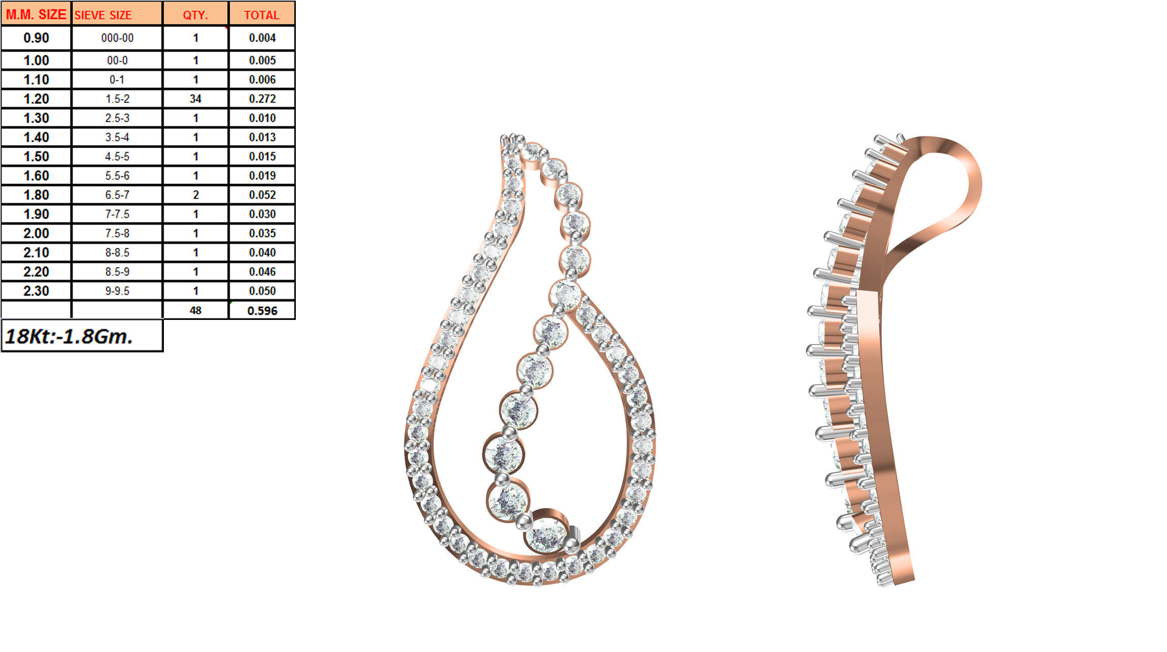 Women Unique Pendant STL OBJ FBX JCD Details 3D print model_1