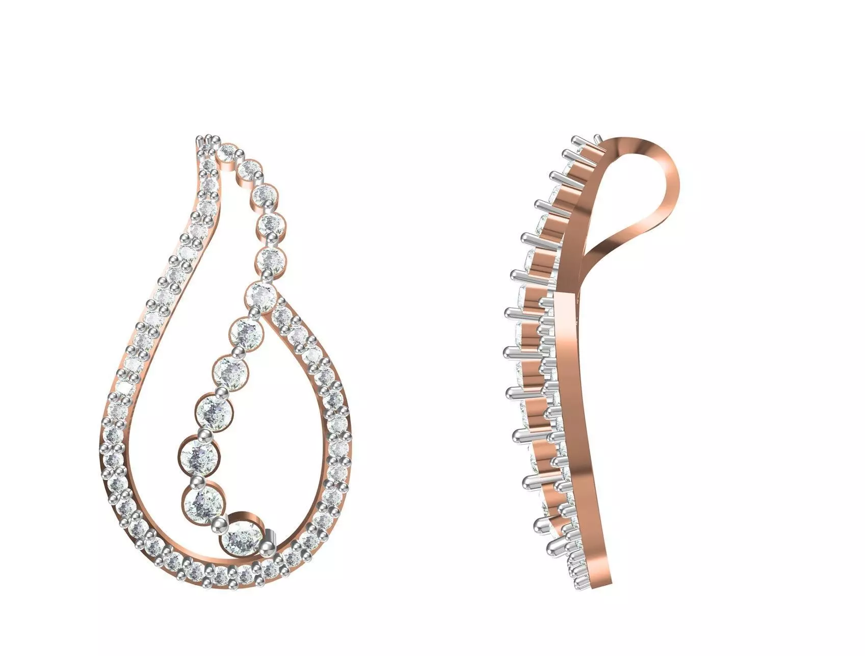 Women Unique Pendant STL OBJ FBX JCD Details 3D print model_0