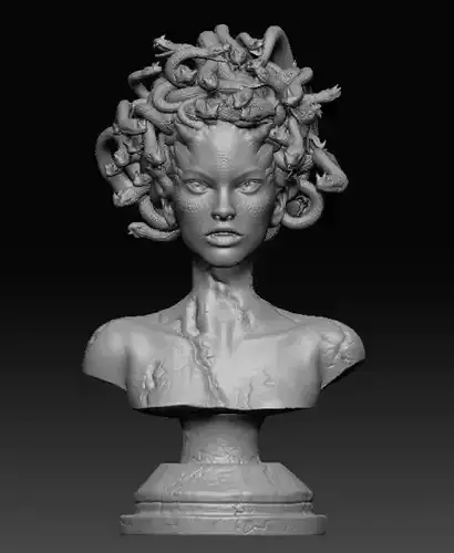 Medusa bust