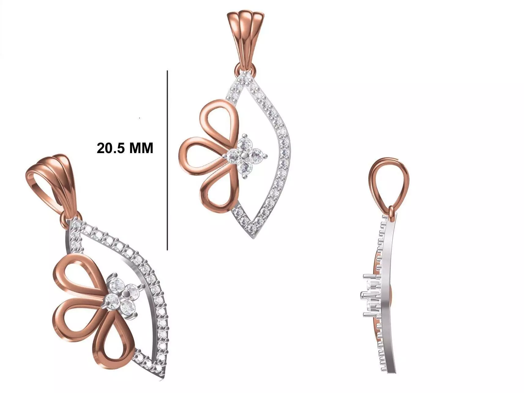 Women Unique Pendant STL OBJ FBX JCD Details 3D print model_0