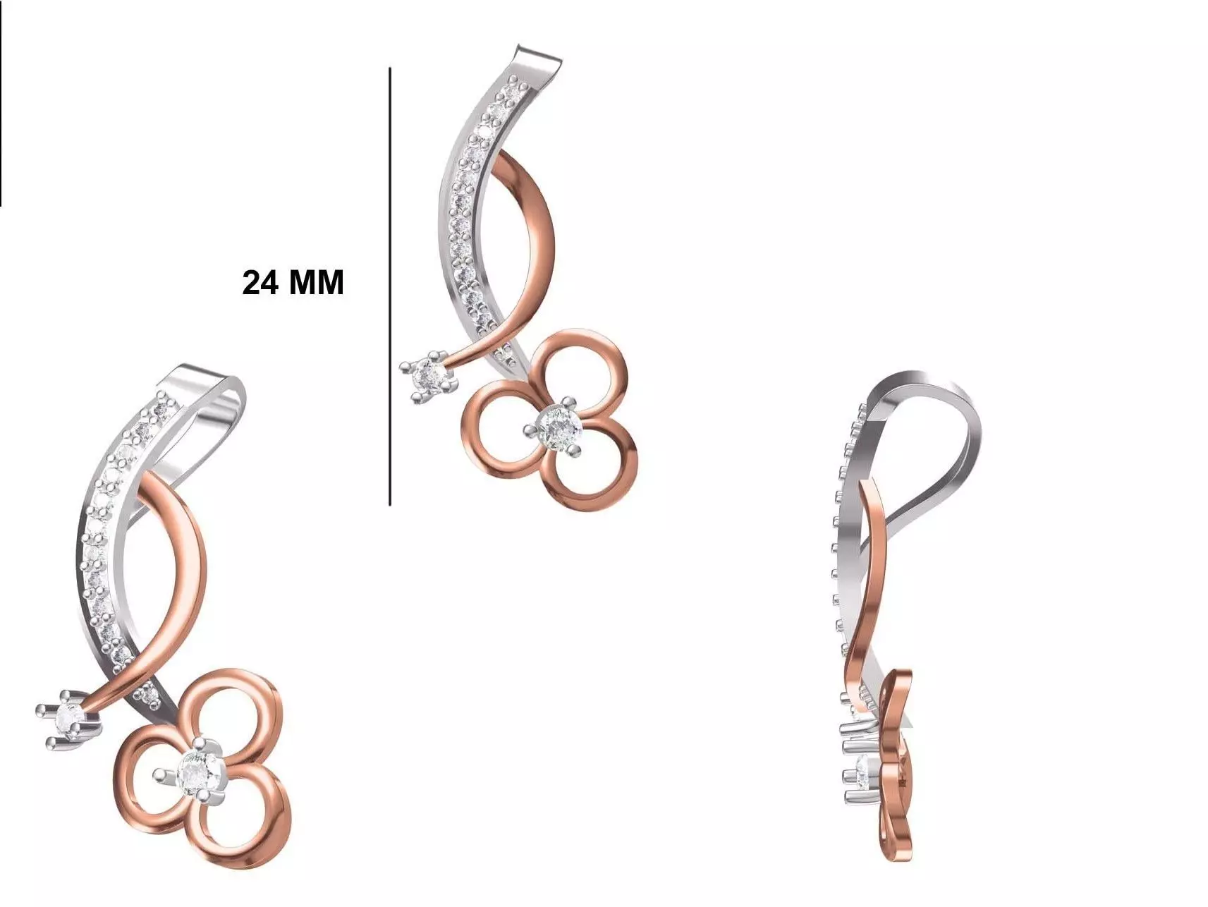 Women Unique Pendant STL OBJ FBX JCD Details 3D print model_0