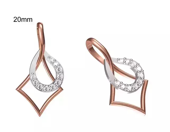 Women Unique Pendant STL OBJ FBX JCD Details